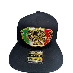 Wynn Headwear Mexico Snapback Hat – Embroidered Eagle & Flag Design